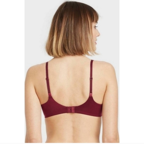New Auden Burgundy The Icon Underwire Bra 34D - Picture 4 of 7